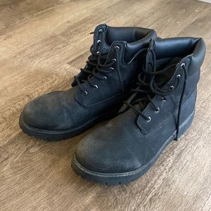 Black Timberland Style Boots
